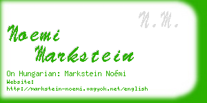 noemi markstein business card